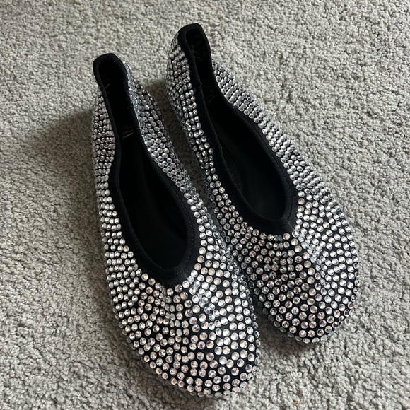 Zara Rhinestone Ballet Flats - Picture 2 of 4